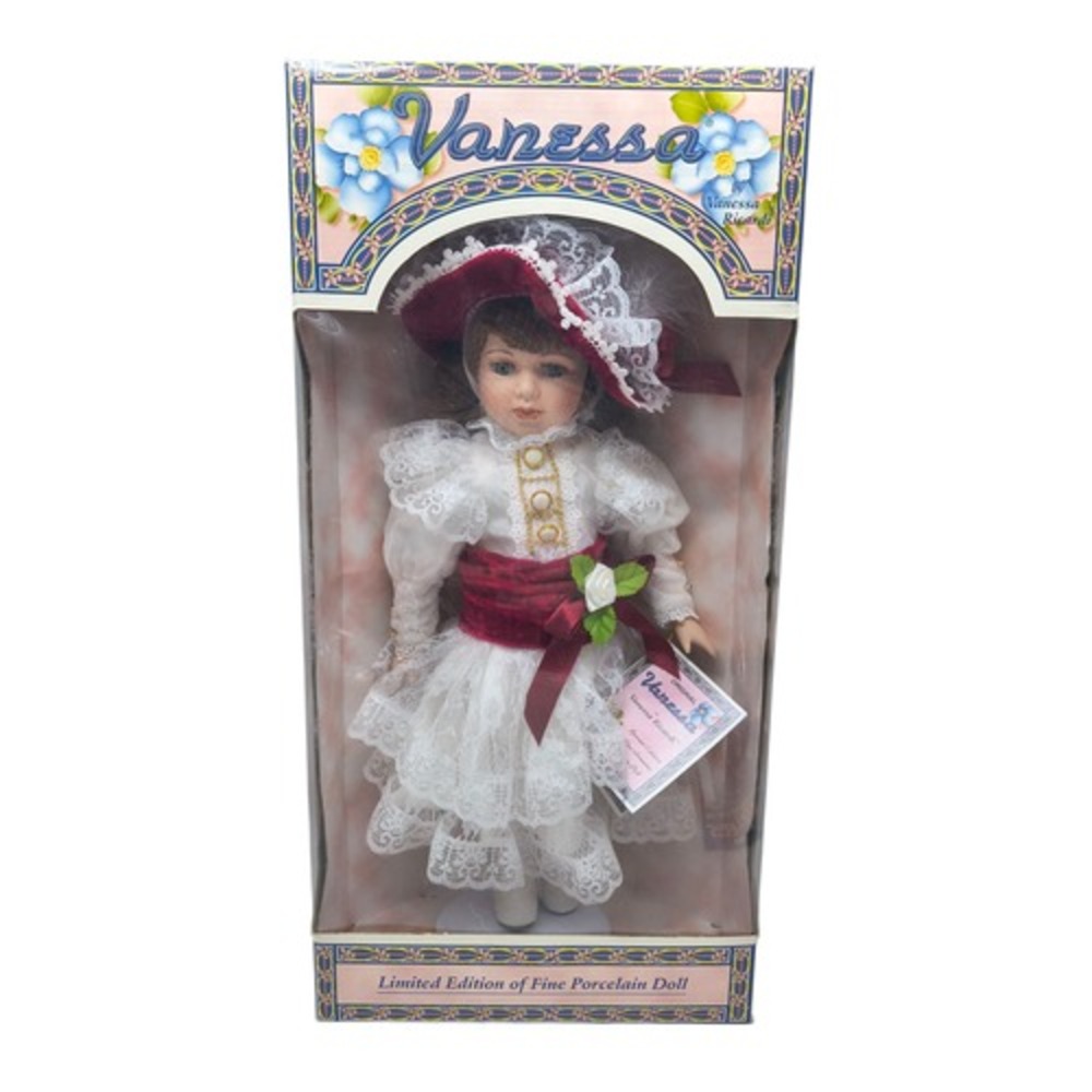 1997 Vanessa Ricardi Limited Special Ed. Porcelain 16" Vanessa Doll White Dress